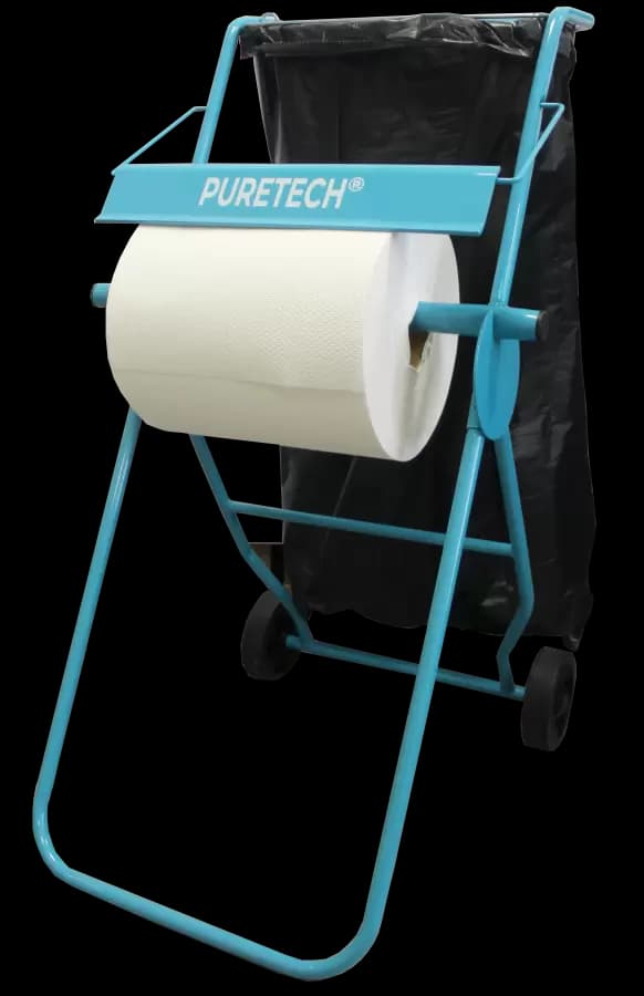 Напольный диспенсер Puretech® D1 для протирочных материалов в рулонах, 600x720x1030 мм