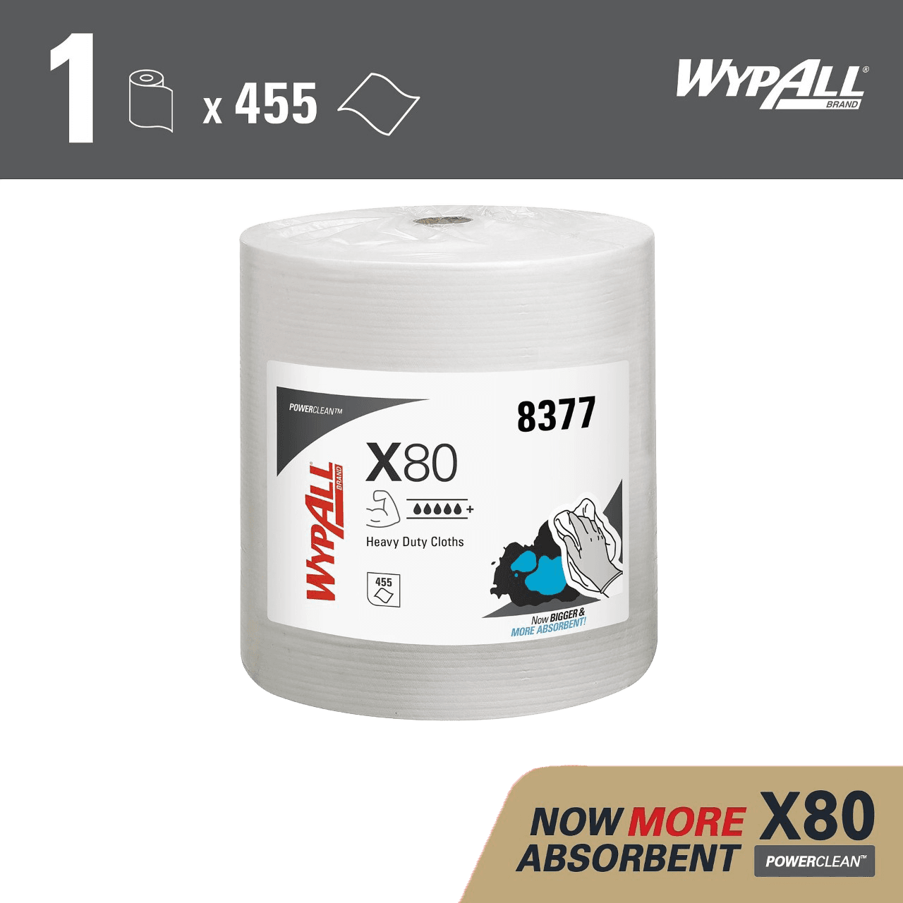 Протирочный материал WypAll X80 (455 листов)
