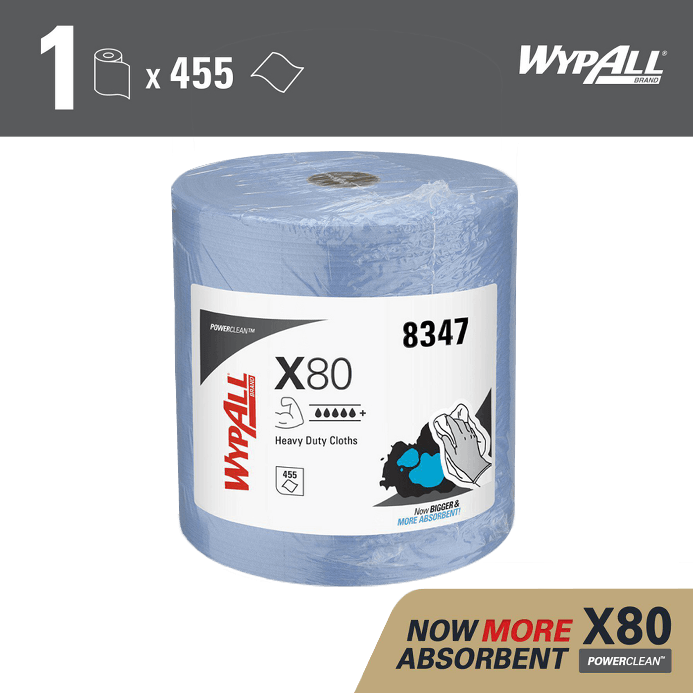 Протирочный материал WypAll X80 Jumbo Roll Blue