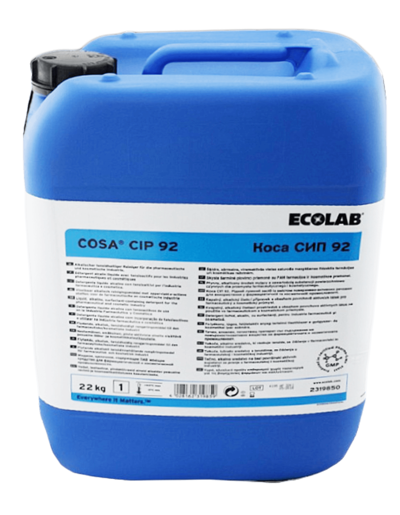 Щелочное моющее средство с ПАВ Ecolab P3-COSA CIP 92