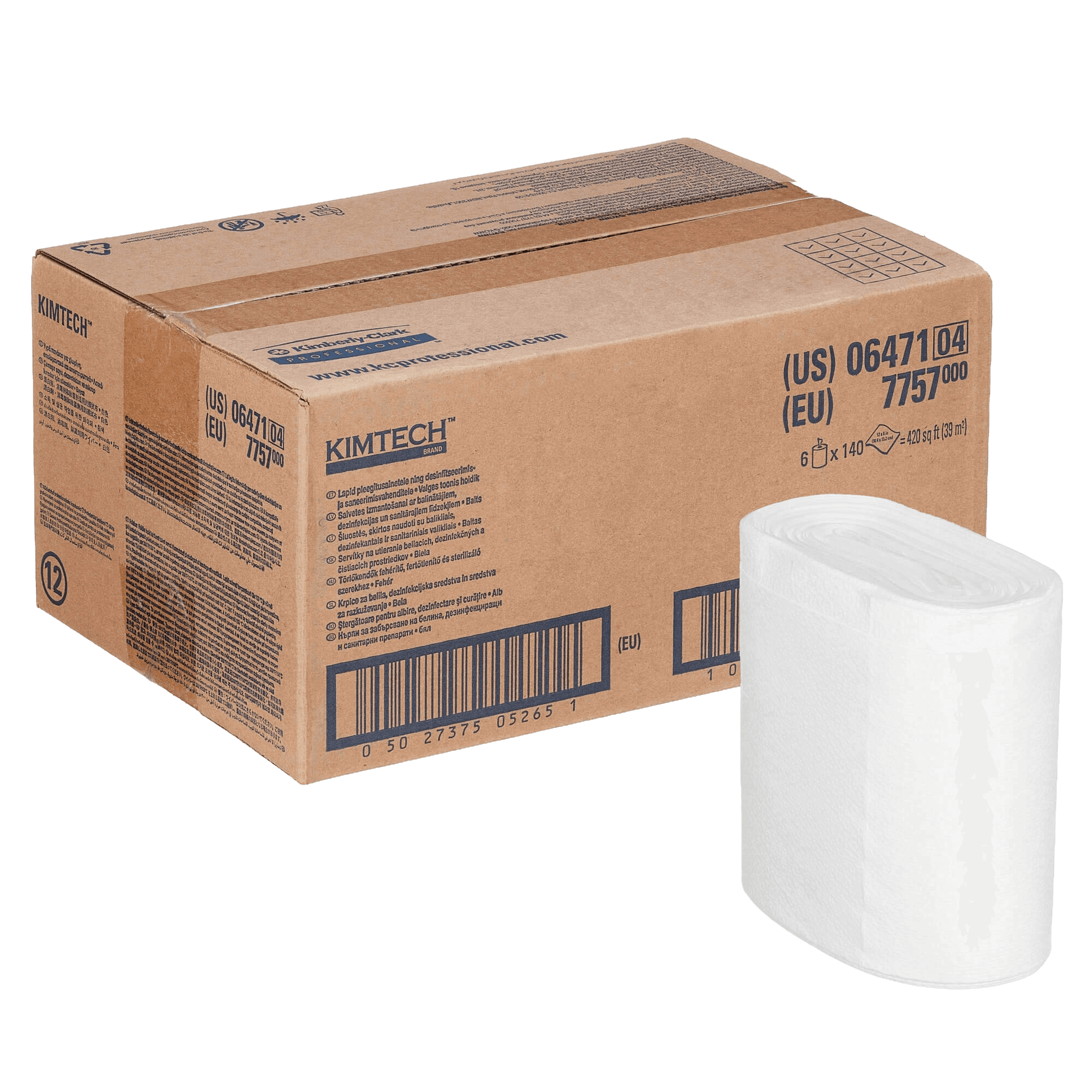 Протирочный материал Kimtech Wettask DS Wipers - Roll